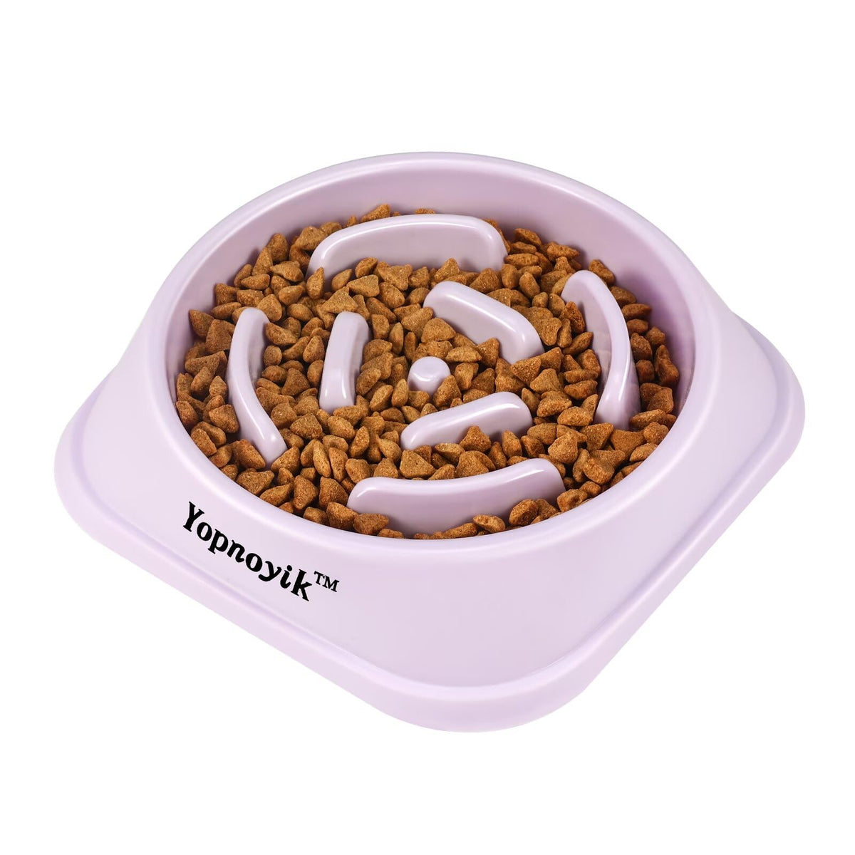 2 Pack Slow Feeder Dog Bowls for Healthy Eating, Non-Slip and Anti-Choking Design, Reduces Bloating & Overeating for Medium Dogs and Cats, Easy to Clean