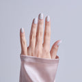 Kiss Core, Press On Nails, Nail glue included, 'Lyrical', White, Short Size, Almond Shape, Includes 32 Nails, 2g Glue, 1 Manicure Stick, 1 Mini File