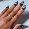 Glamnetic Halloween Press On Nails, Short Almond Glossy, Ghost Besties