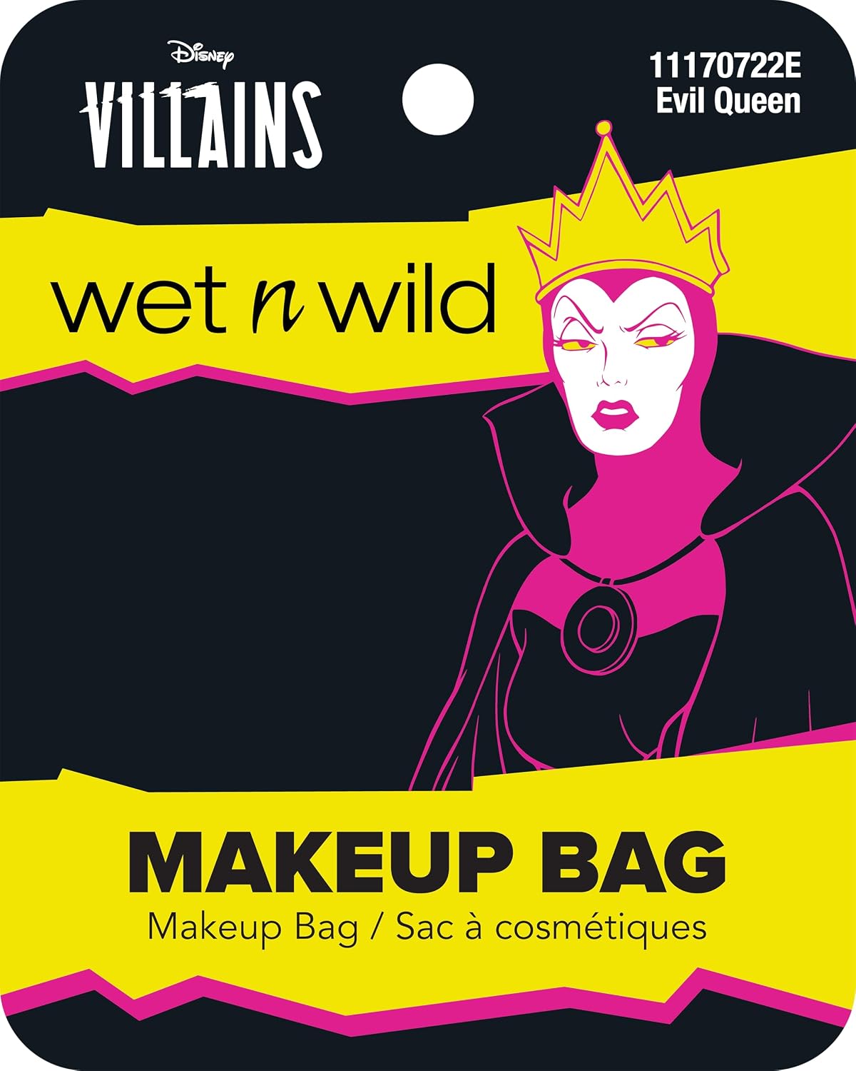 Wet n Wild x Disney Villains Makeup Bag, Portable Cosmetic Travel Organizer & Pouch, Zippered Case - Evil Queen Inspired Design