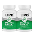 LIPO Balance Support Supplement for Dizziness & Vertigo - Inner Ear Health & Circulation Formula with Ginkgo Biloba, Vitamin D & B Complex - Supports Balance & Stability - 30 Ct