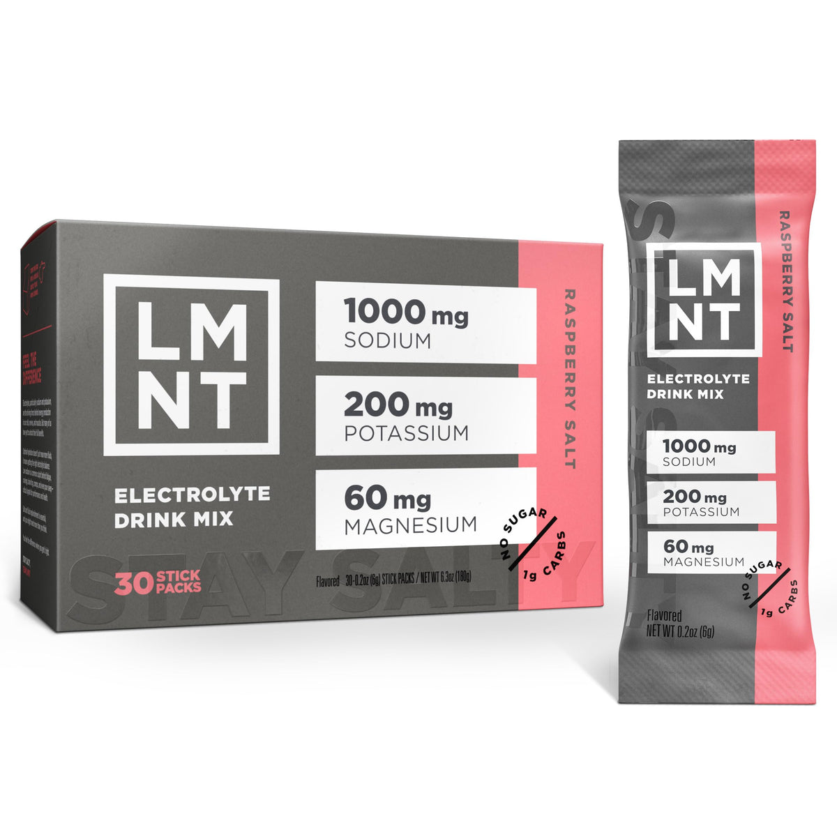 LMNT Zero Sugar Electrolytes - Watermelon Salt | Drink Mix | 30-Count