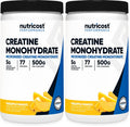 Nutricost Creatine Monohydrate Micronized Powder 500G, 5000mg Per Serv (5g) - 100 Servings, 17.9 Oz