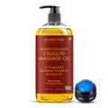 Majestic Pure Firming Body Massage Oil- Helps Smooth the Appearance of Cellulite & Improve Skin Texture- Natural Oils with Collagen- Refreshing Aromatherapy Body Oil for Legs & Full Body - 8 fl oz
