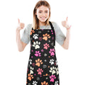 Dog Grooming Waterproof Apron with 2 Pockets, Cute Animals Puppy Dog Pets Apron