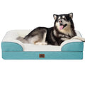 EHEYCIGA Orthopedic Dog Beds Large Sized Dog, Waterproof Memory Foam Pet Bed with Sides, Non-Slip Bottom Large Pet Bed with Washable Removable Cover, Grey