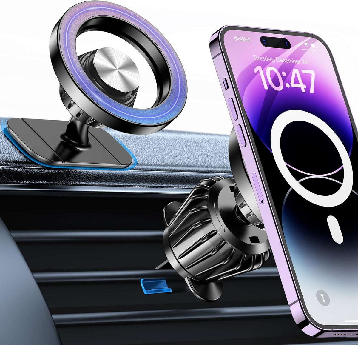 Kaistyle for Magsafe Car Mount【Strong Magnet】 Magnetic Phone Holder for Car Phone Holder Mount Dash Mounted Holders Phone Holders for Your Car Accessories for Women Men for iPhone 18 Pro Max 17 16 15