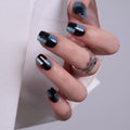 CurvLife Short Square Halloween Glow-in-the-Dark Press On Nails