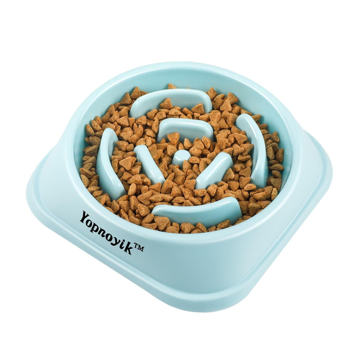 2 Pack Slow Feeder Dog Bowls for Healthy Eating, Non-Slip and Anti-Choking Design, Reduces Bloating & Overeating for Medium Dogs and Cats, Easy to Clean