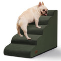 Aodisman Dog Stairs for Small Dogs and Cats,3-Step Pet Ramp for Bed & Couch | 15.7" H Non-Slip Sturdy Dog Steps with Curved Ramp for Senior,Short-Legged Dogs,Puppy and Cats to Reach Sofa or Chair,Grey