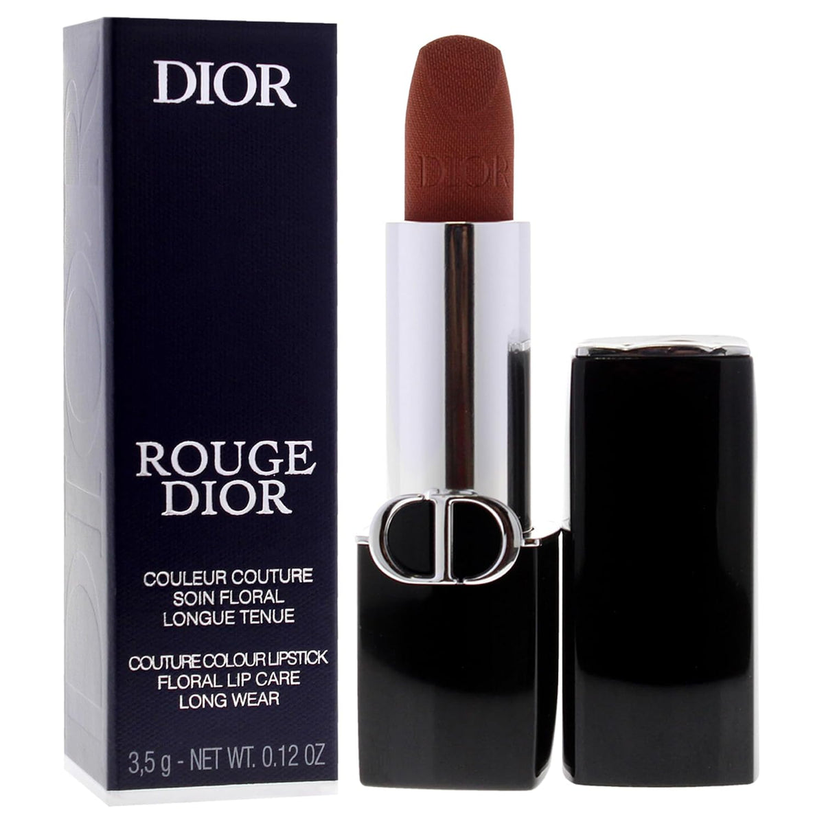 Rouge Dior Couture Velvet Lipstick - 200 Nude Touch by Christian Dior for Women - 0.12 oz Lipstick (Refillable)