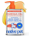 Native Pet Skin & Coat Chews - Omega 3 Fish Oil for Dogs Skin & Coat Supplement - Itch Relief, Shiny Fur & Shedding Support - Collagen, Hyaluronic Acid, Biotin, Probiotics & Salmon Oil - 30 Chews