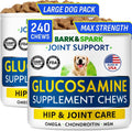 BARK&SPARK Advanced Calming Chews for Dogs - Hemp Chew + Melatonin - Anxiety Relief - Sleep Aid - Relaxing Treats - Stress Relief During Fireworks, Storms, Thunder, Barking
