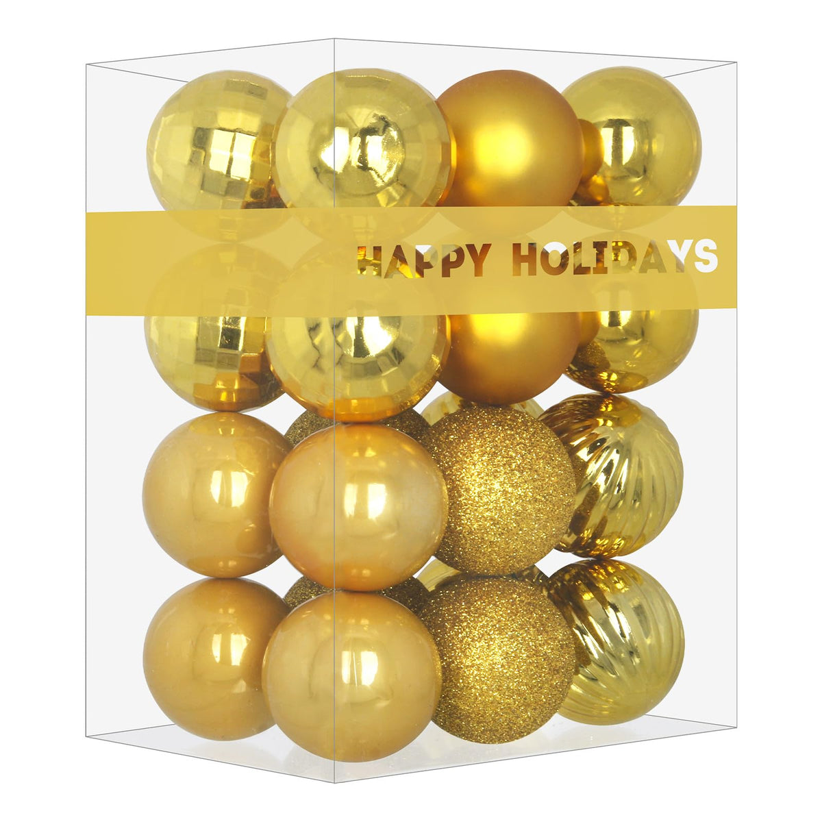 White 4.0" Large Christmas Balls - Christmas Tree Decoration Ornaments Shatterproof Hanging Balls for Birthday Halloween Holiday Wedding Decorations Set of 4pcs