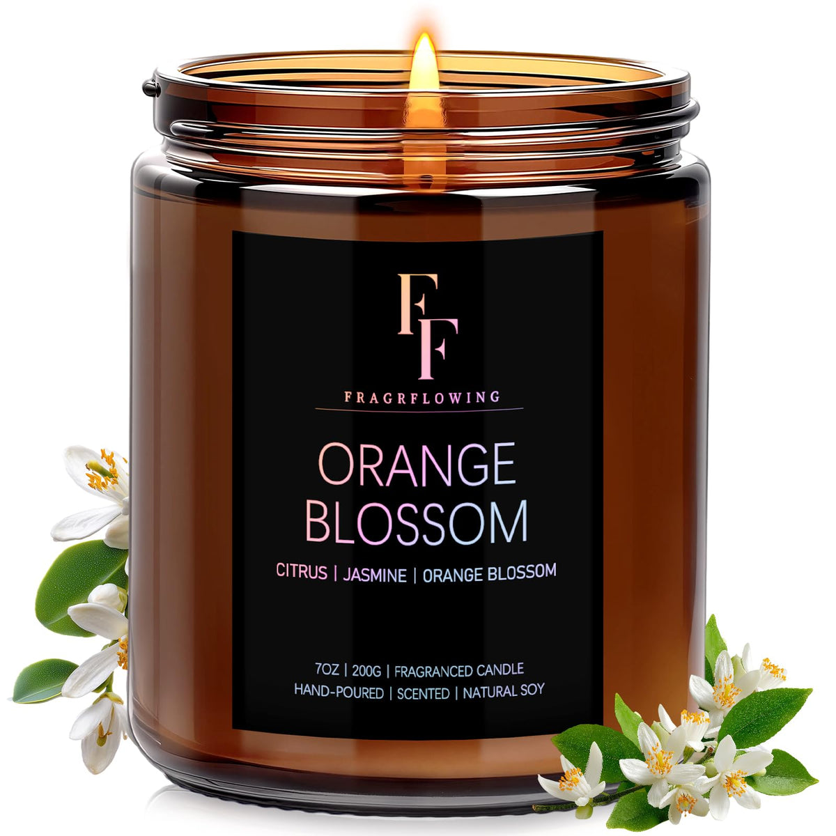 Cashmere Vanilla Scented Candle for Home Soy Wax Candle, Aromatherapy Candle Gift for Women Men, 7oz