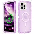 Follaroma Magnetic for iPhone 16 Plus Case, Heavy Duty Phone Cases, Clear