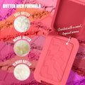 NYX PROFESSIONAL MAKEUP Buttermelt Powder Blush, Fade and Transfer-Resistant Blush, Up to 12HR Make Up Wear, Vegan Formula - U Know Butta