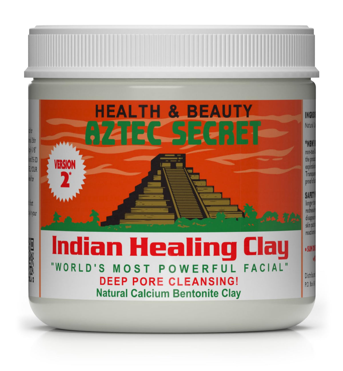Aztec Secret - Indian Healing Clay 10oz Jar - Deep Pore Cleansing Facial & Body Mask – The Original 100% Natural Calcium Bentonite Clay