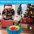 Vivifying Snuffle Mat for Dogs, Adjustable Dog Puzzle Toys Sniff Mat, Interactive Enrichment Toys for Slow Eating and Mental Stimulation (Red Yellow Blue)