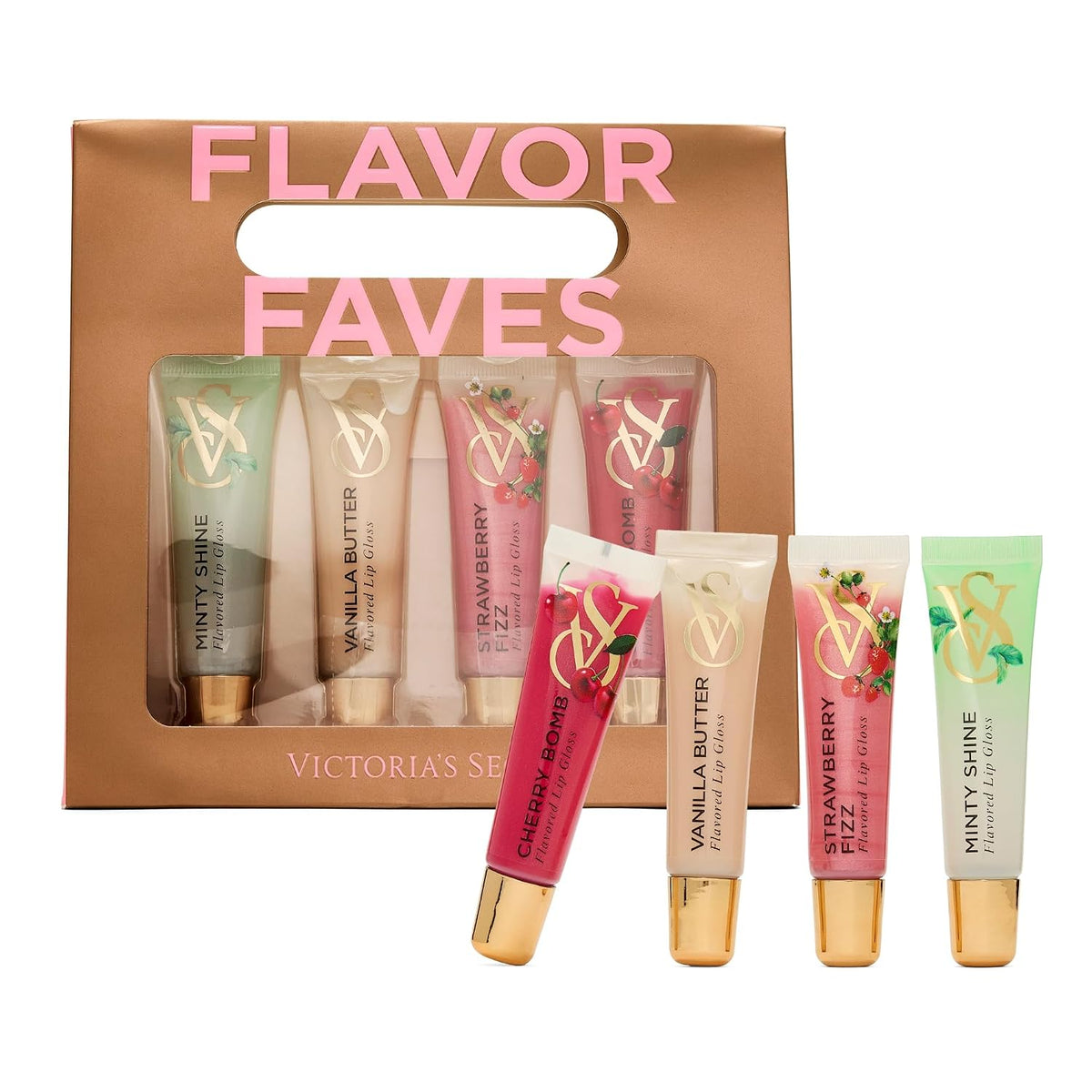 Victoria's Secret 4 Piece Flavor Favorites Lip Gloss Gift Set