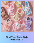 for iPhone 15 Case, Kawaii 3D Butterfly Pop-Up Grip for Girls