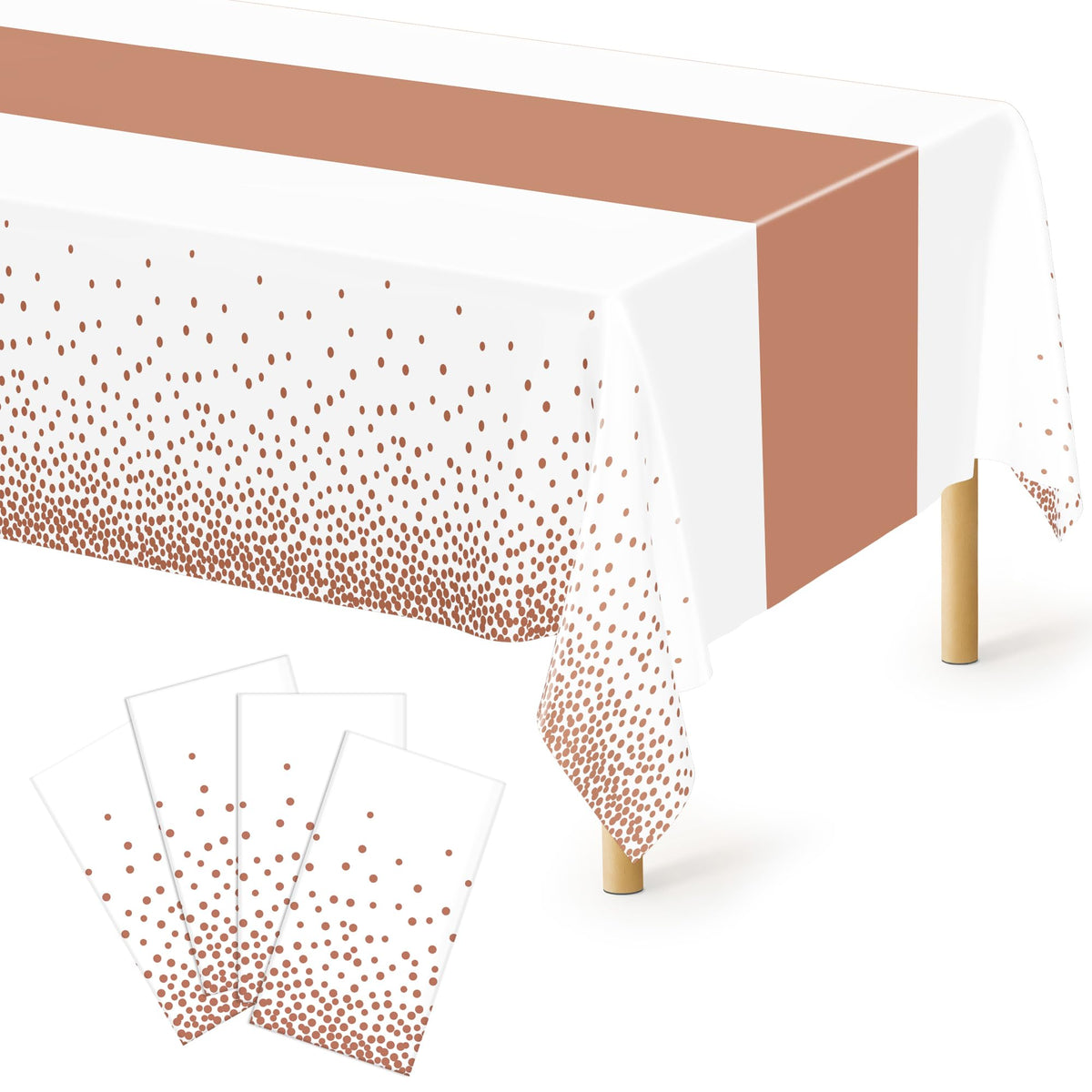 3 Pack Thanksgiving Tablecloths, 108" x 54" Disposable Turkey Table Cloth