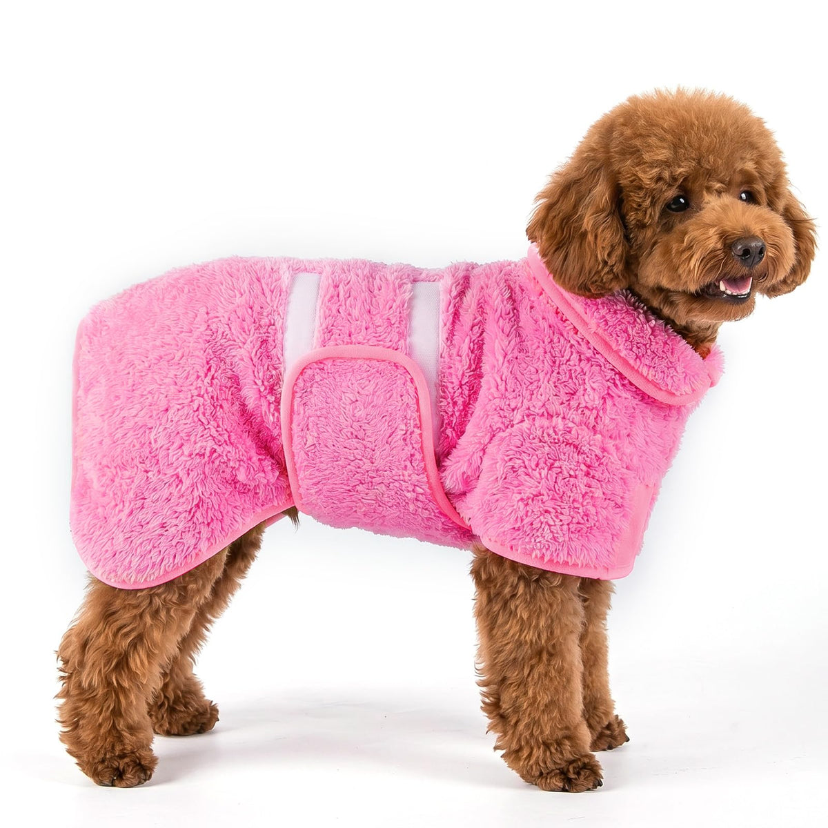 Dog Bathrobe, Super Absorbent for Small to Large Dogs, Dark Blue XL | Dog Robes with Soft Fleece, Warm & Cozy, Adjustable Fit, and Quick Drying Coat for Baths Swimming and Grooming