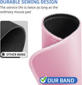 Pink Mouse Pad, Nice and Cute Mouse Pad, Splash-Proof Textured 10.2 x 8.2Inch, Stitched Edge Non-Slip Waterproof Rubber