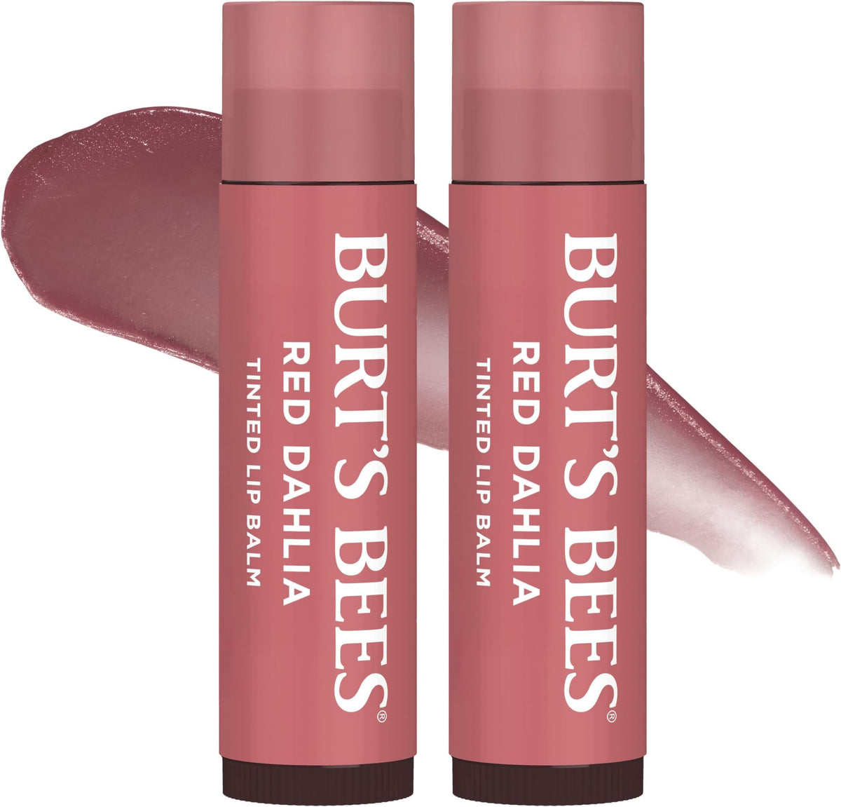 Burts Bees Tinted Lip Balm Value Pack, Includes Red Dahlia, Daisy and Rose, 8 Hour Moisture, Provides a Hint of Color, Nourishing Shea Butter, 100 Percent Natural Origin, 0.15 oz., Three Tubes