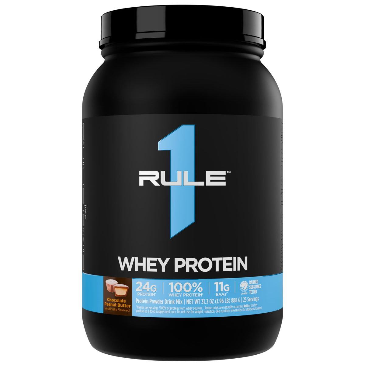 Rule 1 Proteins Whey Protein Powder, Vanilla Ice Cream, 68 Servings | 24g Fast-Acting Protein from All-Whey Sources with Naturally Occurring EAAs & BCAAs for Workout Recovery or Anytime Use