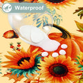 Rectangle Waterproof Vinyl Table Cloth, Wipeable Tablecloth with Flannel Backing, Plastic Table Cover for Fall, Thanksgiving (Pumpkin, 52" x 70")