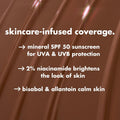 e.l.f. Halo Glow Skin Tint SPF 50, Tinted Moisturizer For Light, Buildable Coverage, Creates A Natural Glow, Vegan & Cruelty-Free, 3 Fair Cool