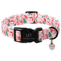 Fall Plaid Dog Collar with Maple Leaf Charm – Adjustable Autumn Checkered Dog Collar for Small Medium Large Dogs, Soft Cotton Puppy Collars with Quick Release Buckle and Metal D-Ring