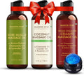 Majestic Pure Firming Body Massage Oil- Helps Smooth the Appearance of Cellulite & Improve Skin Texture- Natural Oils with Collagen- Refreshing Aromatherapy Body Oil for Legs & Full Body - 8 fl oz