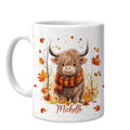 Hyturtle Fall Cat Maple Leaves Coffee Mug with Spoon Gifts on Birthday