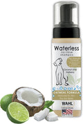 Wahl Waterless No Rinse Shampoo for Animals, Coconut Lime Verbena, 7.1 oz | Quick Clean-Ups For Dogs—No Bath Needed, Oatmeal Formula Cleans, Conditions, Detangles & Moisturizes Dogs Fur – Model 820015A