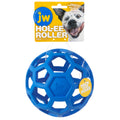 JW Pet HOL-ee Roller™, Dog Toy Puzzle Ball, Natural Rubber, Medium (4.5” Inch Diameter), Pink