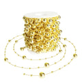 HADDIY Christmas Silvery Tree Beads Garland Decoration,66 Feet Pearl Strands Chain for Christmas Tree Decor,Crafts and Holiday Décor