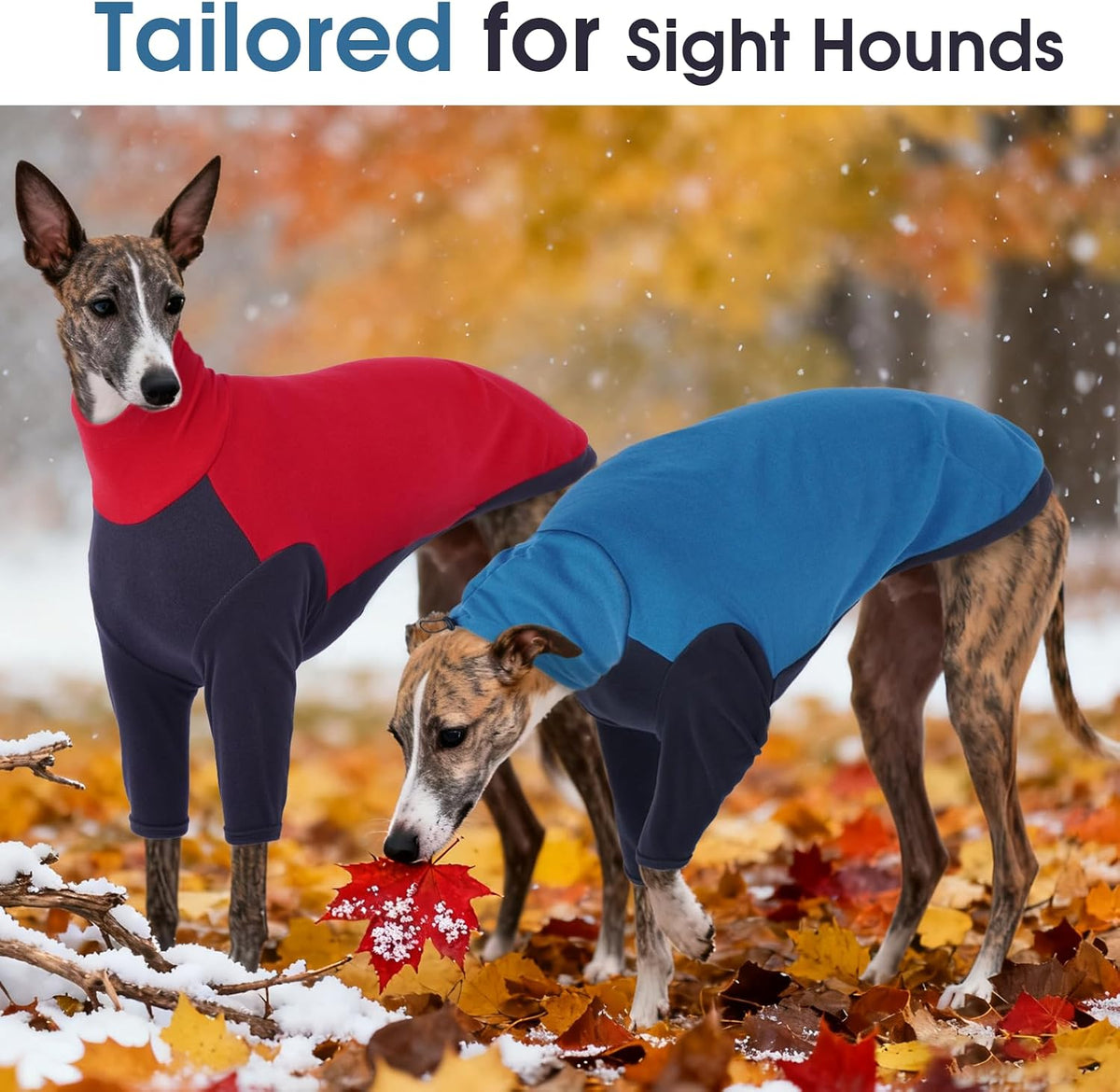 DENTRUN Greyhound Sweatshirt, Fleece Turtleneck Jumper for Sighthounds