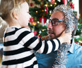 DECORA 33 Feet Silver Tinsel Garland, Christmas Metallic Hanging Tinsel Garland for Xmas Tree Home and Party Decoration