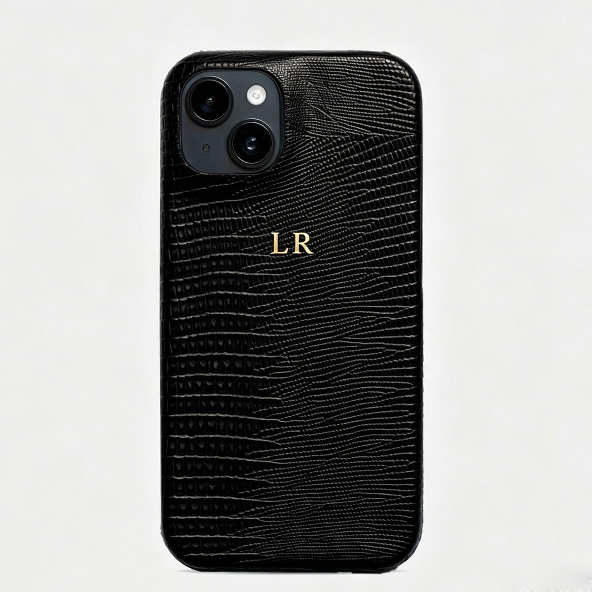 Personalise Gold Silver Initial Letters Leather Case for iPhone 14 15 16 17 Pro max 13 17 Pro Xs Max 12 11 XR 14 15 16 Plus 17air Luxury Lizard Skin Texture PU Cover (Burgundy)