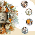 20" Harvest Fall Wreath for Front Door,Pumpkins Berries Autumn Wreaths