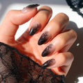 Glamnetic Halloween Press On Nails, Short Almond Glossy, Ghost Besties