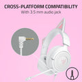 Razer Kraken Kitty V3 X Wired Gaming Headset, Kitty Ears, White