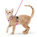 rabbitgoo Cat Harness and Leash Set, Escape Proof Vest, Black | Soft Breathable Mesh, Easy Adjustable Fit, Snap Buckles, Sturdy Clip, Reflective Strips, for Small & Average Cats Walks, Xs