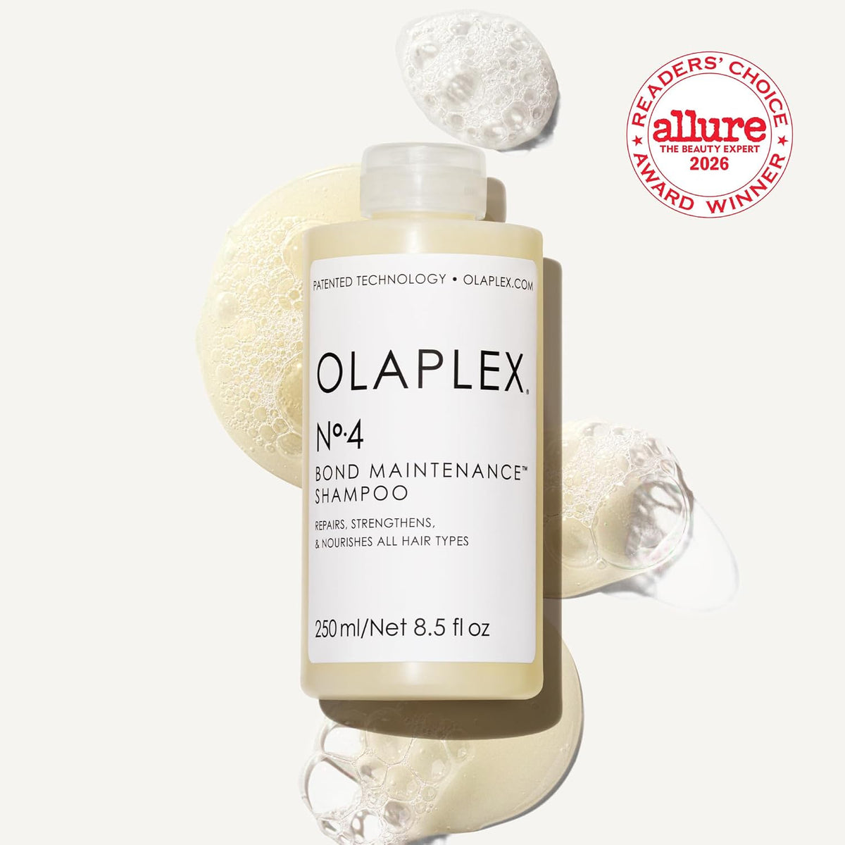 Olaplex N°.4 Bond Maintenance™ Hair Strengthening Shampoo: Repairs Damage & Defend Against Future Breakage | Replenishes Hydration | For Coily, Curly, Straight, and Wavy
