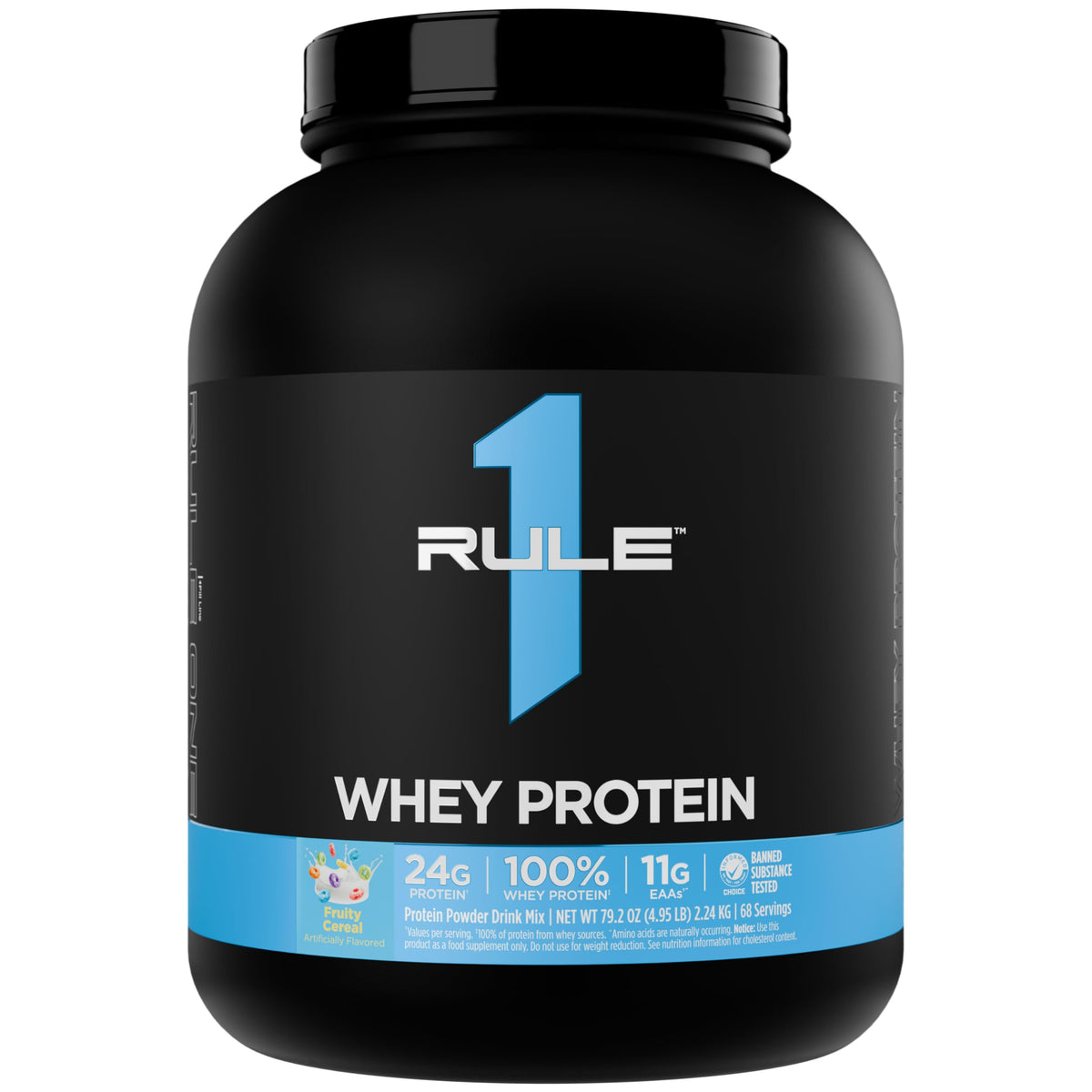 Rule 1 Proteins Whey Protein Powder, Vanilla Ice Cream, 68 Servings | 24g Fast-Acting Protein from All-Whey Sources with Naturally Occurring EAAs & BCAAs for Workout Recovery or Anytime Use
