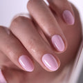 CurvLife Oval Milky White Press On Nails Extra Short, Summer Soft Gel Reusable Fake Nails Kit with Glue & Tabs, 32Pcs 16Size Salon-Quality Stick On Nails for Women At-Home Manicure