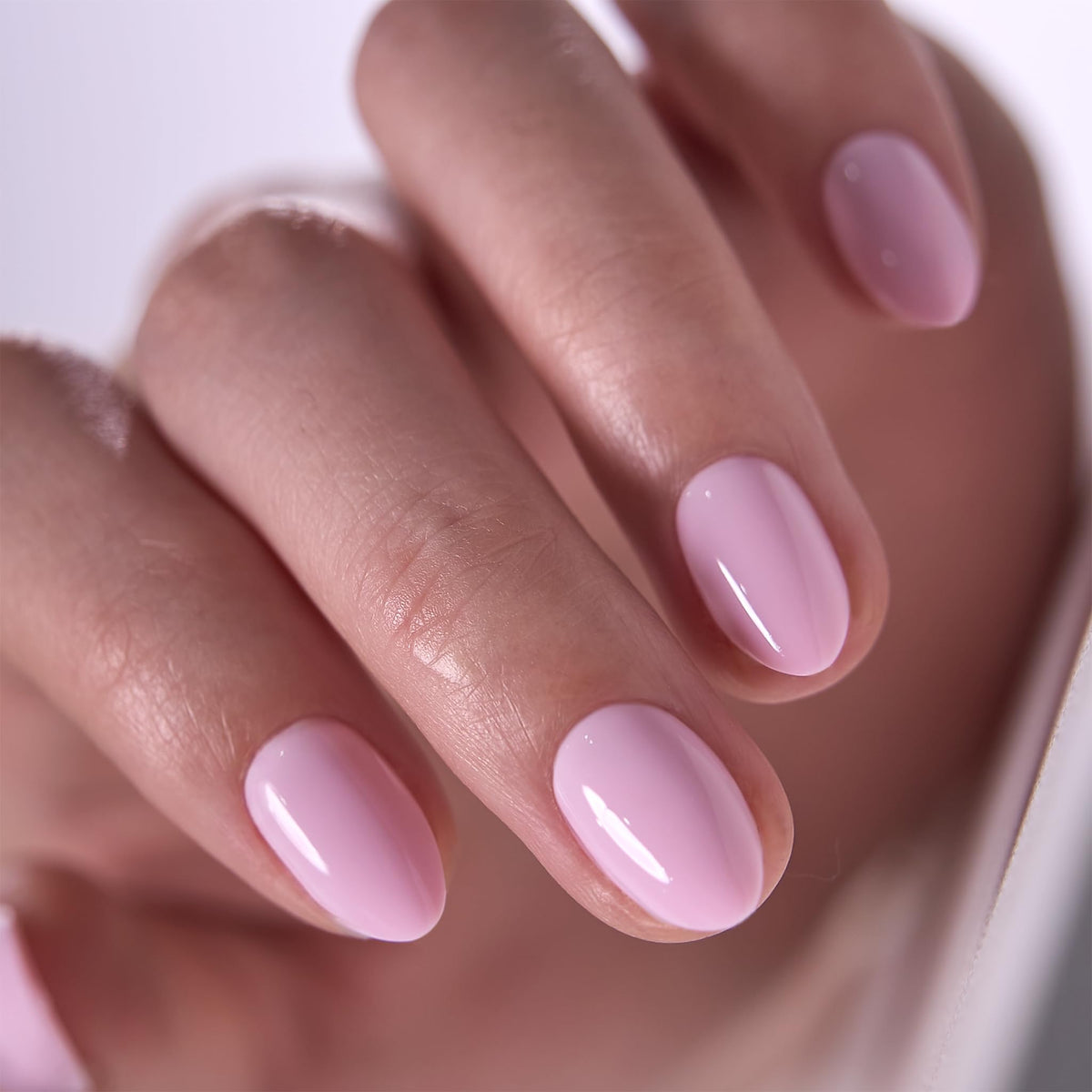 CurvLife Oval Milky White Press On Nails Extra Short, Summer Soft Gel Reusable Fake Nails Kit with Glue & Tabs, 32Pcs 16Size Salon-Quality Stick On Nails for Women At-Home Manicure