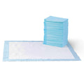 Amazon Basics Leak-Proof Dog and Puppy Potty Training Pee Pads with Quick-Dry 5-Layer Super Absorbent Surface for Dog Training, Floor Protection, Regular Size 22x22", Blue & White, 50 Count